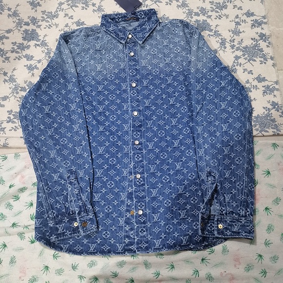 Louis Vuitton Monogram Denim Shirt - Picture 1 of 8